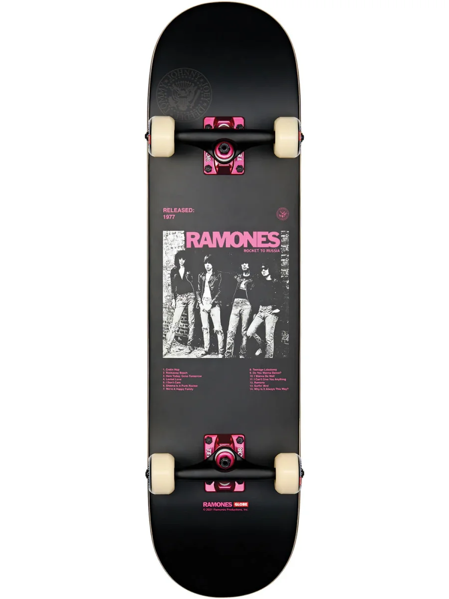 GLOBE G2 RAMONES ROCKET TO RUSSIA 8.0" | SKATEBOARD COMPLETO